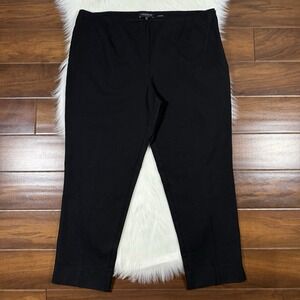 Lafayette 148 Women's‎ Size 16 Black Lexington Cropped Pants